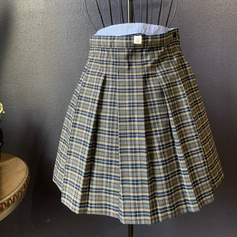 Tommy Hilfiger Blue Plaid A-Line Skirt
